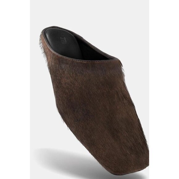 ZARA LIMITED EDITION LEATHER MULE SHOES - Picture 4 of 9